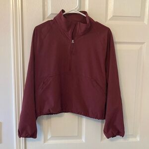 Maroon Quarter-Zip Pullover Athleta